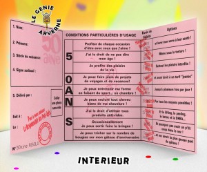 papier a lettre anniversaire 50 ans